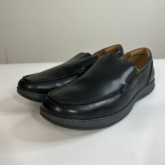 Florsheim Midtown Moc Toe Slip On Loafer Mens 13 W Dress Shoes Comfort Black - Picture 1 of 8